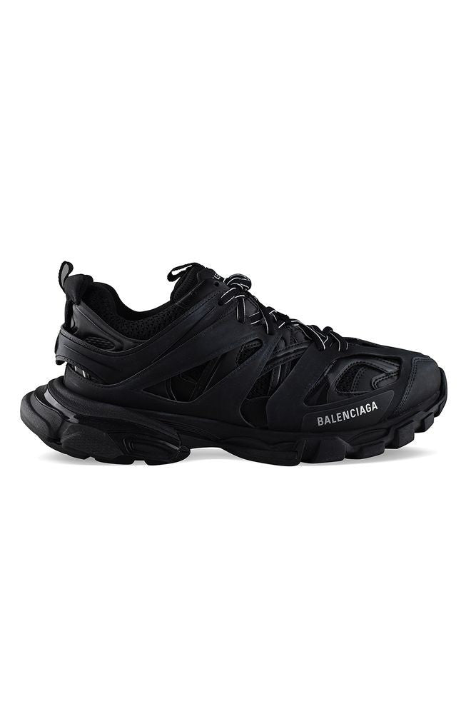 Balenciaga Black Mesh Nylon Track Sneakers