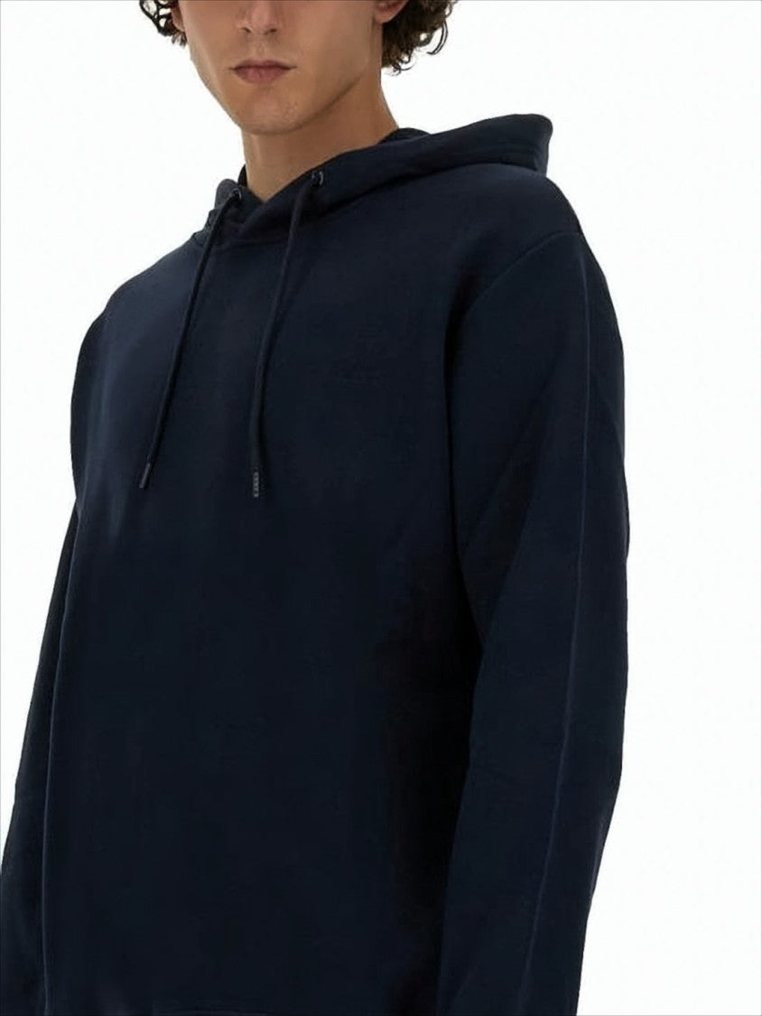 A.P.C. Classic Relaxed-Fit Black Hoodie With Drawstring Feature