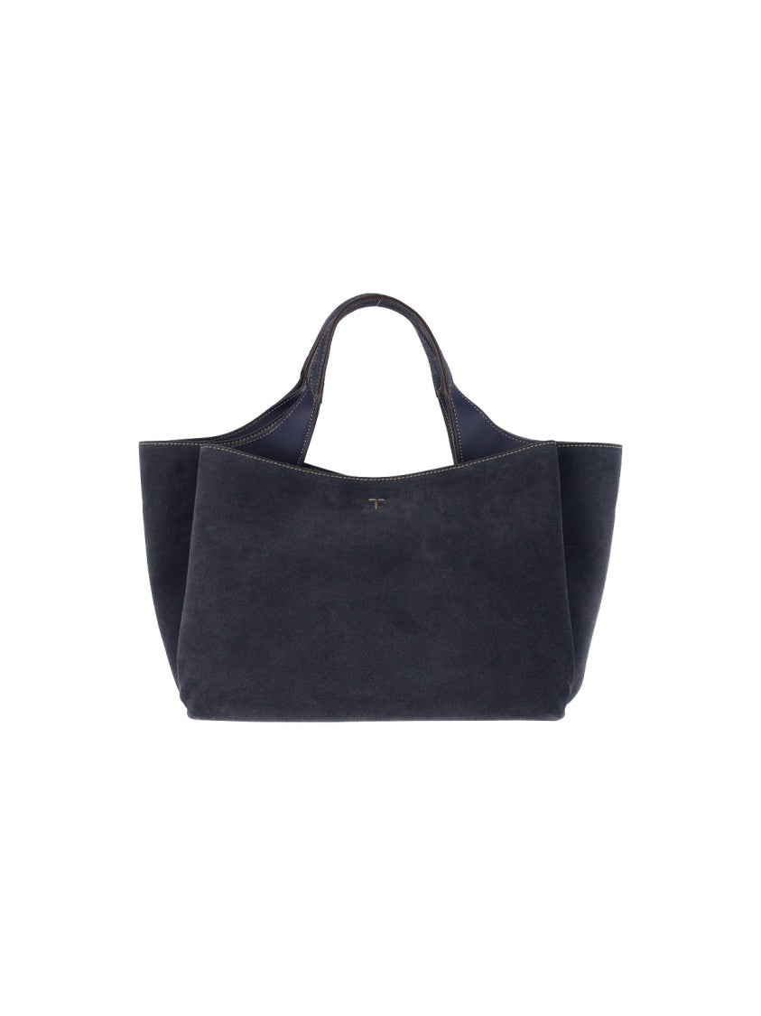 Tod's Blue Suede Mini Handbag