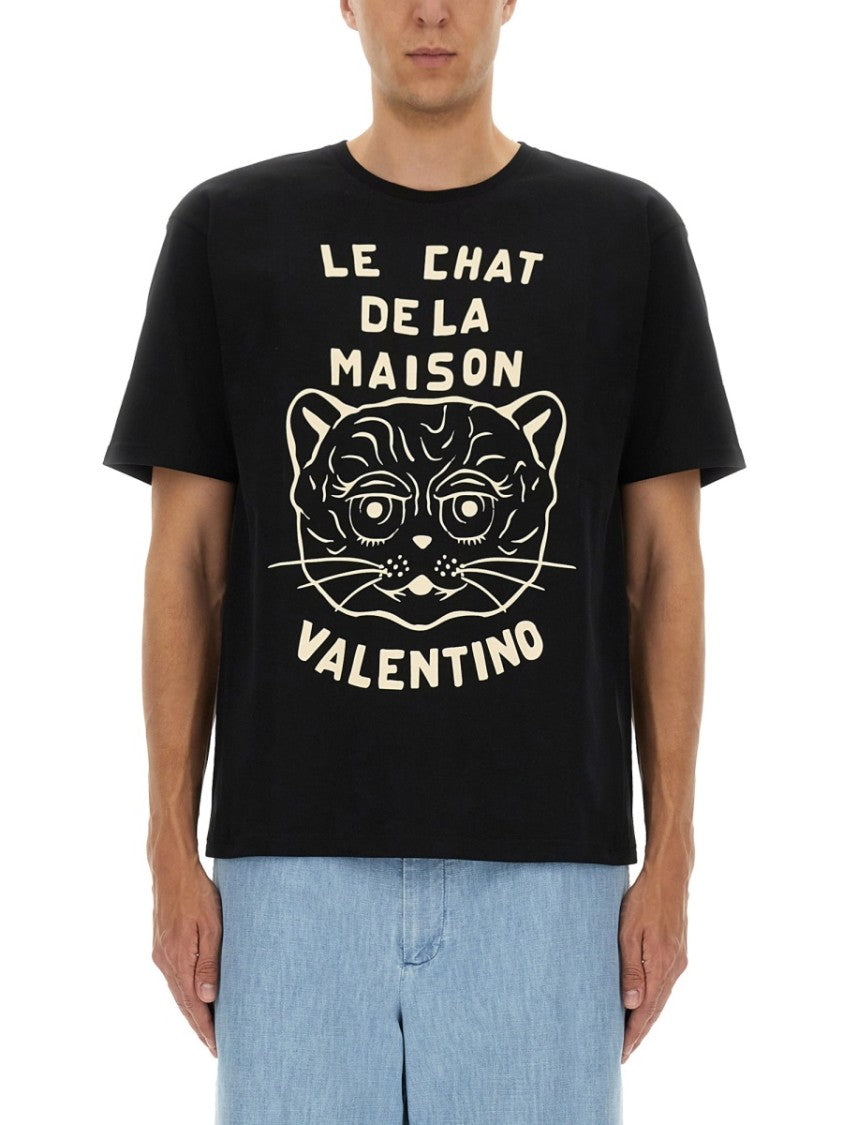 Valentino Graphic Print Cotton T-Shirt