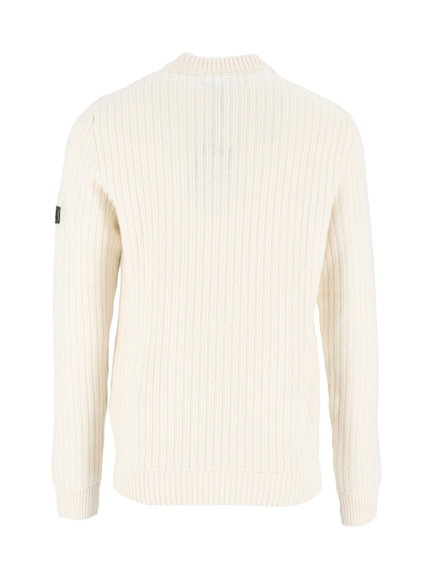 Barbour Textured Ribbed Knit Oxham Jumper