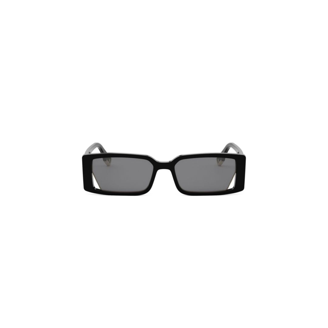 Fendi Fe40164i Rectangular Black Acetate Sunglasses