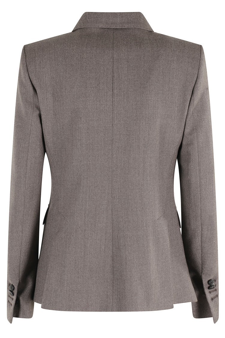 Kiltie Lauren Gray Wool-Blend Kiltie Blazer