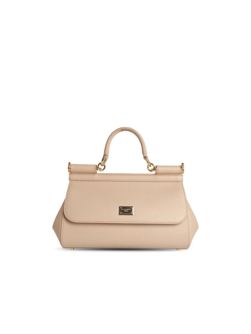 Dolce & Gabbana Small 'Sicily' Pink Leather Bag