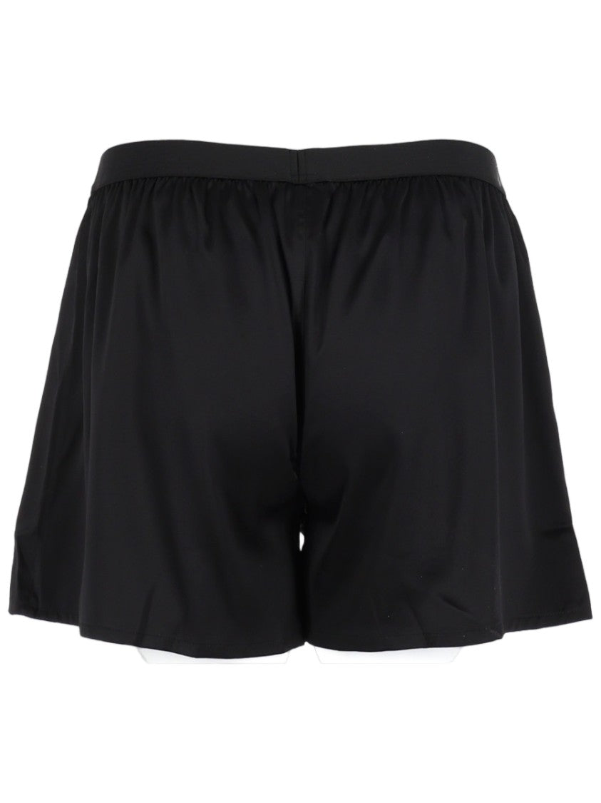 Mm6 By Maison Margiela Black Silk-Blend Boxer Shorts