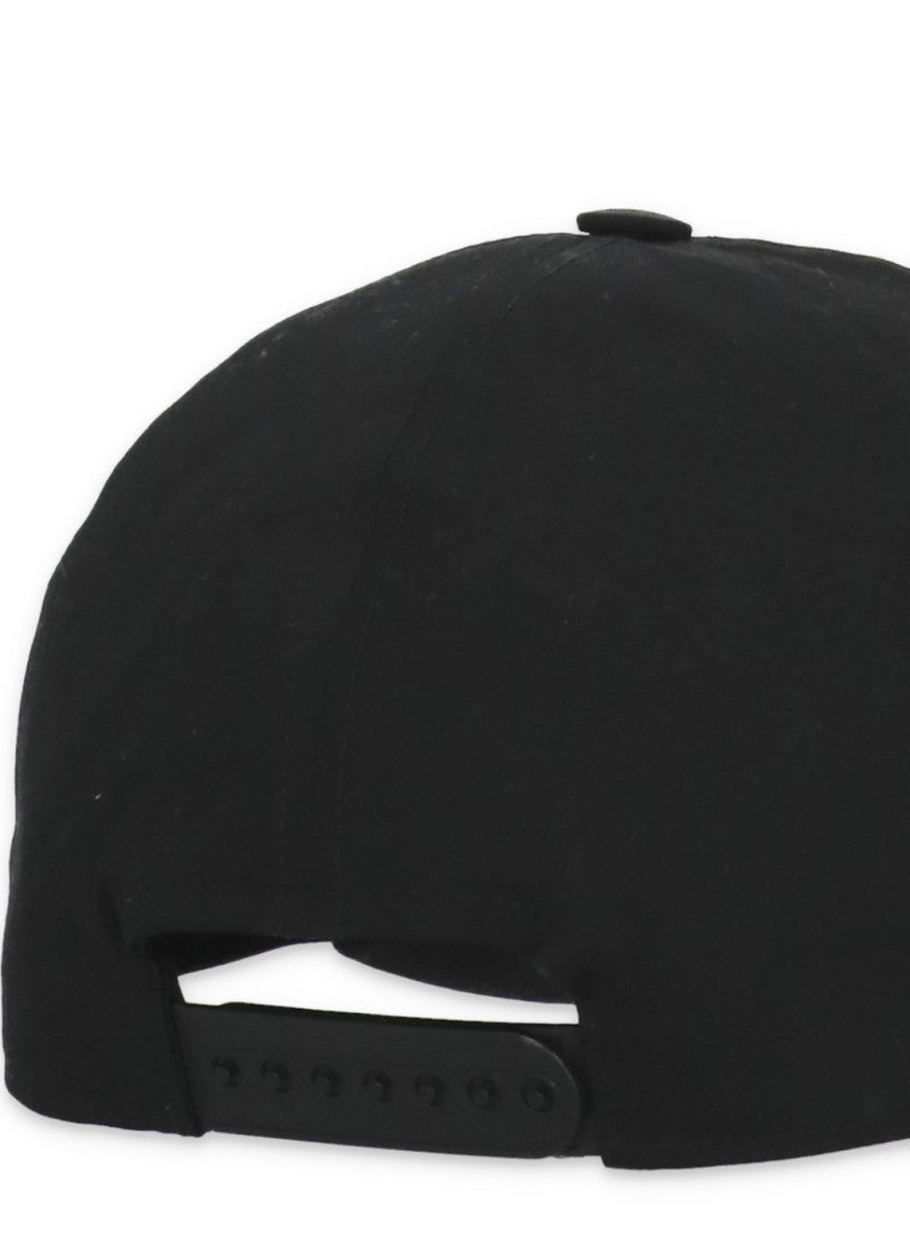Drkshdw By Rick Owens Black Cotton Embroidered Baseball Hat