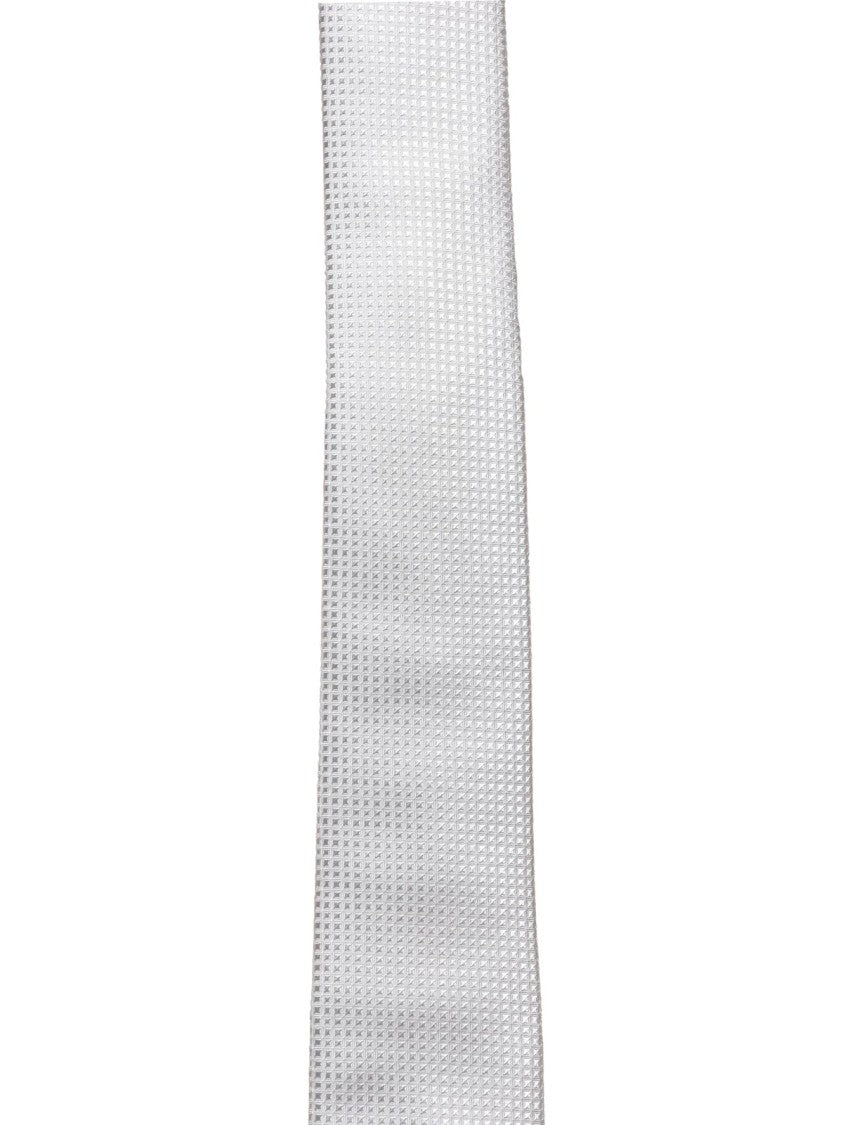 Lanvin Silk Tie With Subtle Textured Pattern And Refined Sheen