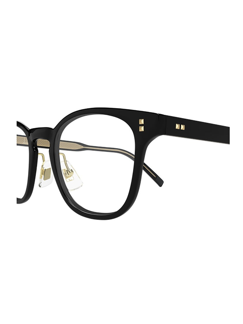 Dunhill Du0116o Rectangular Gold Accent Sunglasses