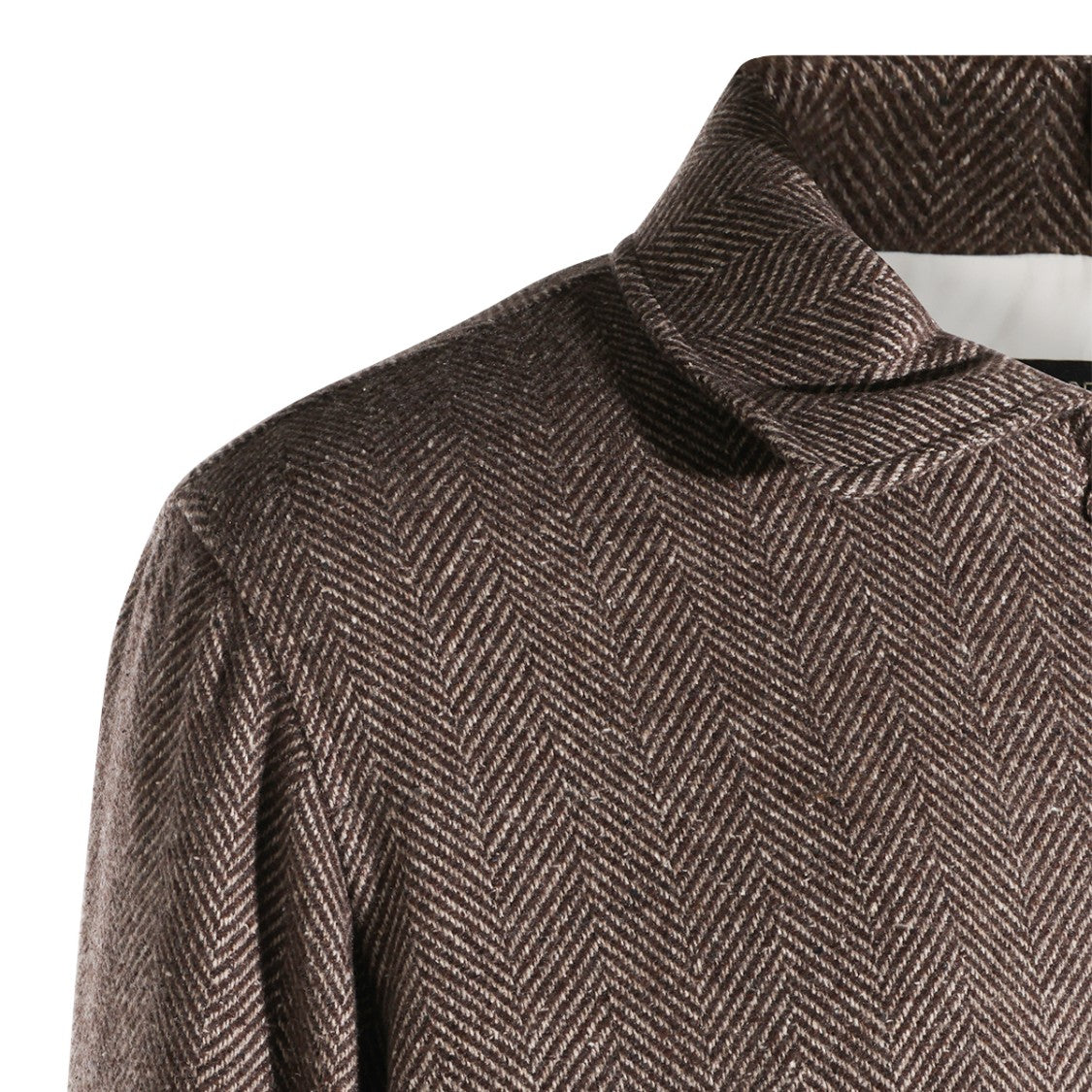 Montecore Brown Tweed Zip-Up Bomber Jacket