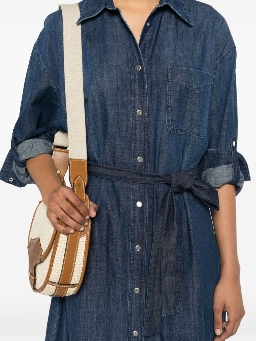 Lorena Antoniazzi Belted Denim Midi Dress