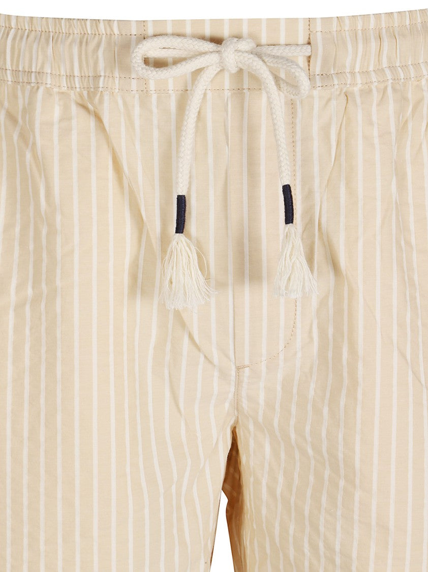 Orlebar Brown Relaxed Fit Cropped Trousers With Drawstring Waistband