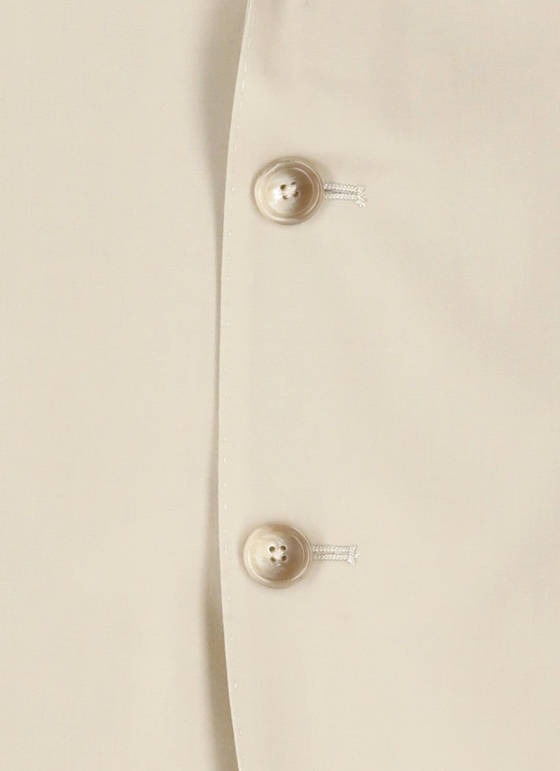 Tagliatore Beige Silk And Virgin Wool Jacket