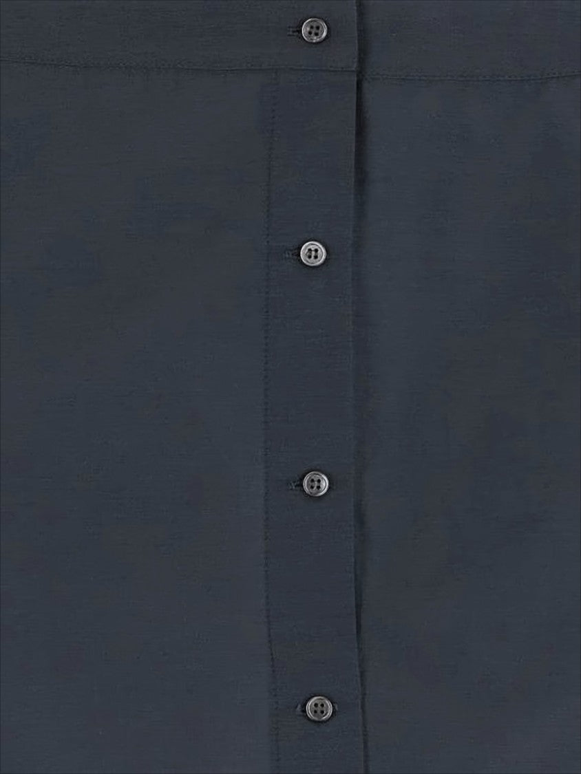 Paloma Wool Straight-Silhouette Grey Midi Skirt With Button-Down Closure