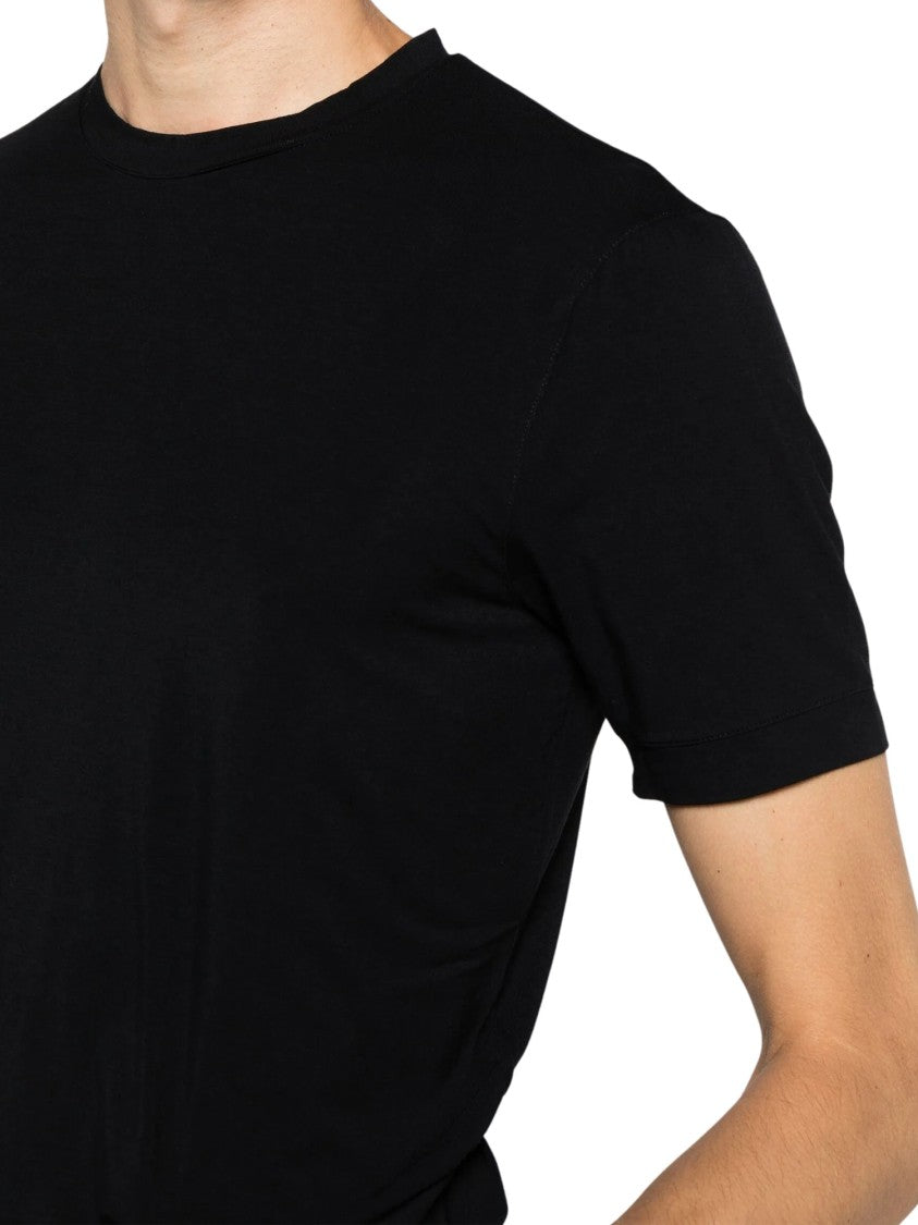 Giorgio Armani Smooth Crewneck Cotton T-Shirt
