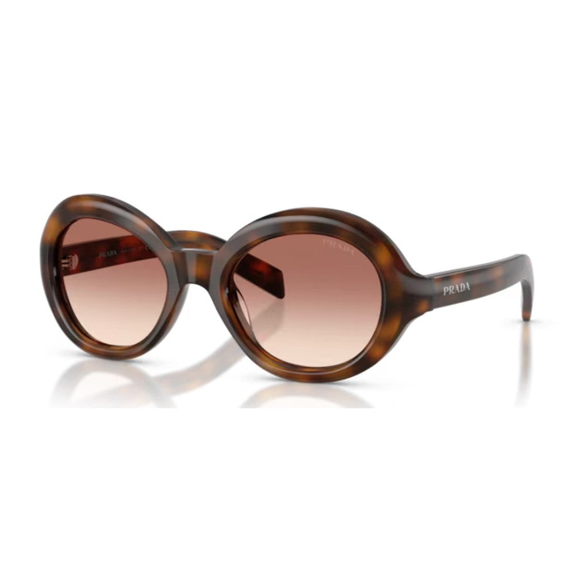 Prada Tortoiseshell Pr D08su Oversized Acetate Sunglasses