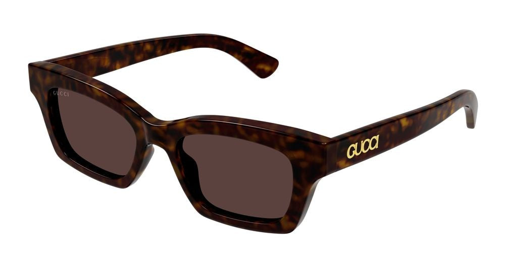 Gucci Havana Gg1790s Acetate Square Sunglasses