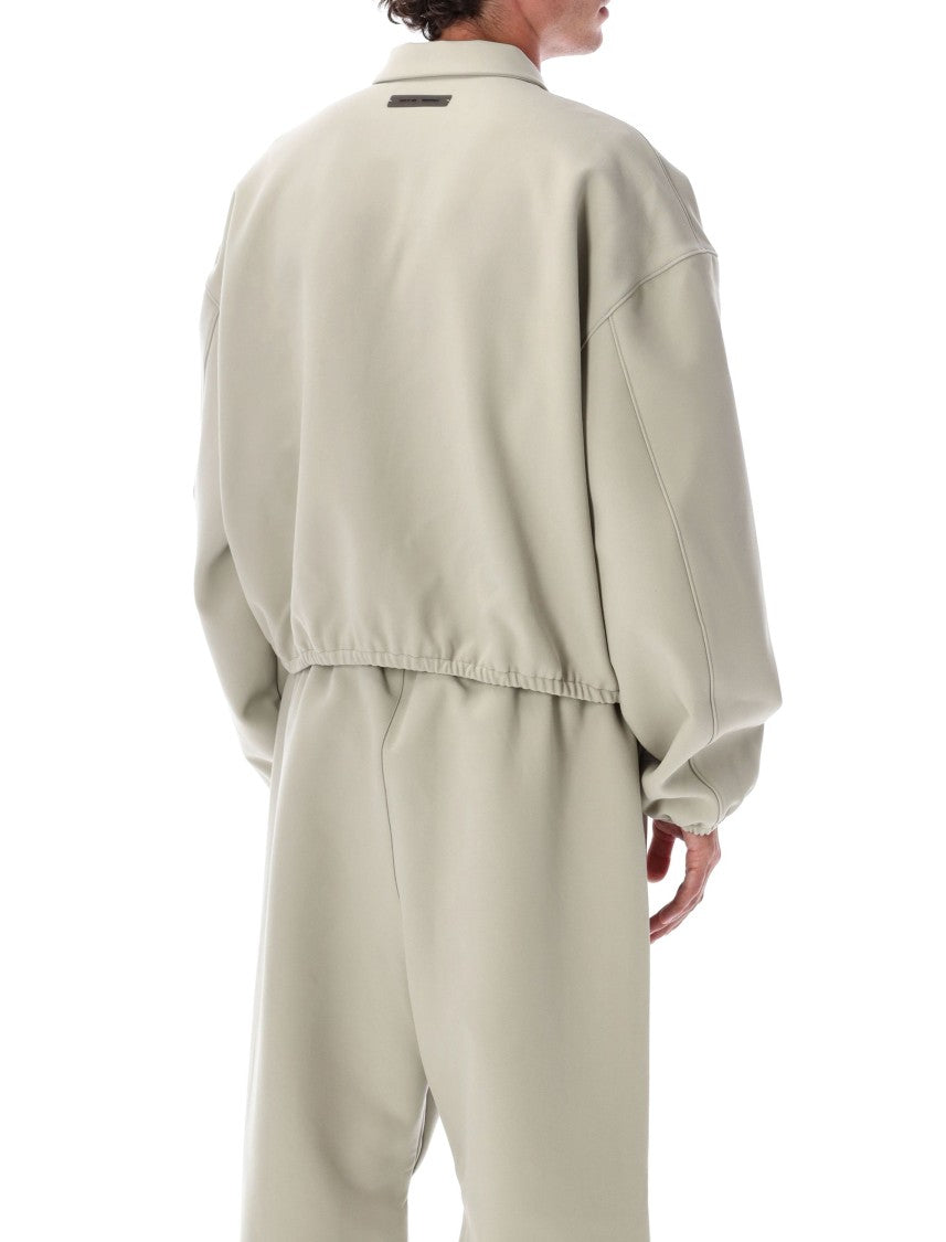 Fear Of God Bonded Canvas Zip-Up Jacket With Boxy Fit And Urban Aesthetic