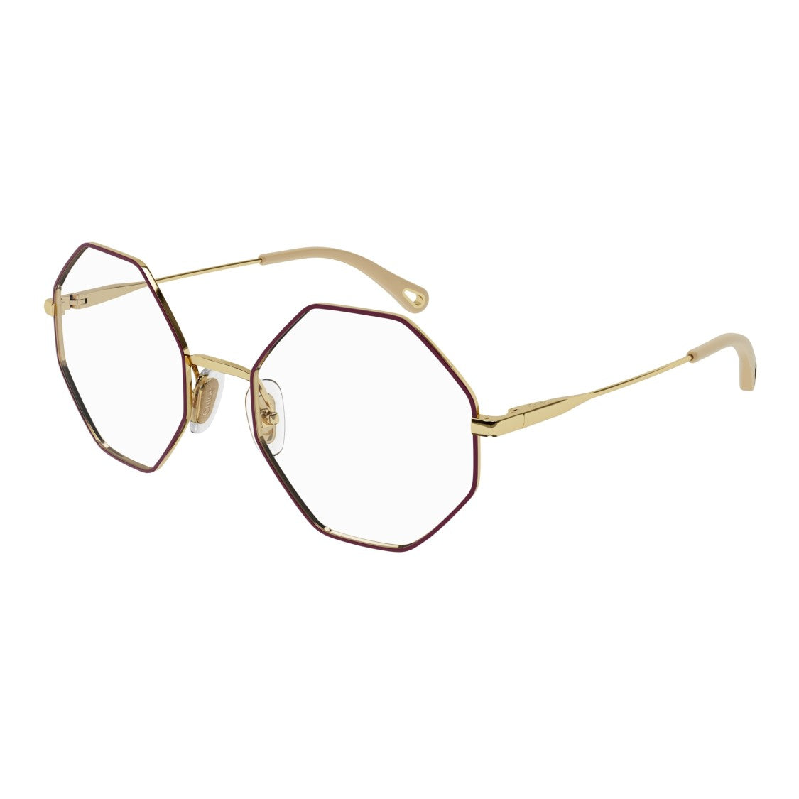 Chloé Ch0022o Octagonal Gold-Toned Eyeglasses