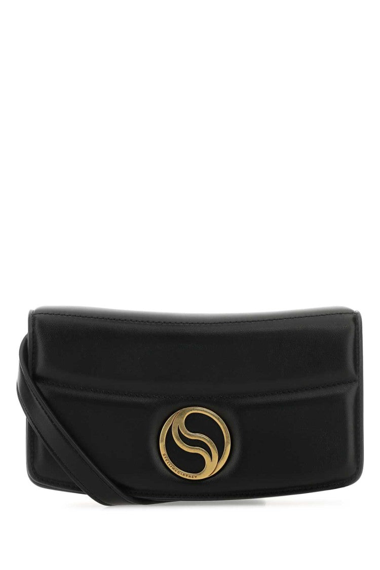 Stella Mccartney Black Alter Mat Mini S-Wave Wallet