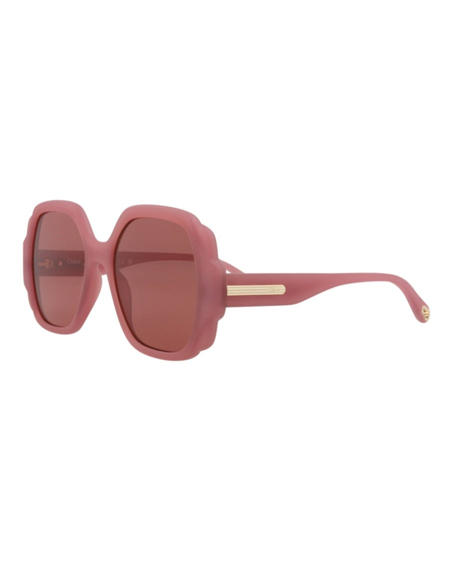 Chloé Round-Frame Recycled Injection Sunglasses