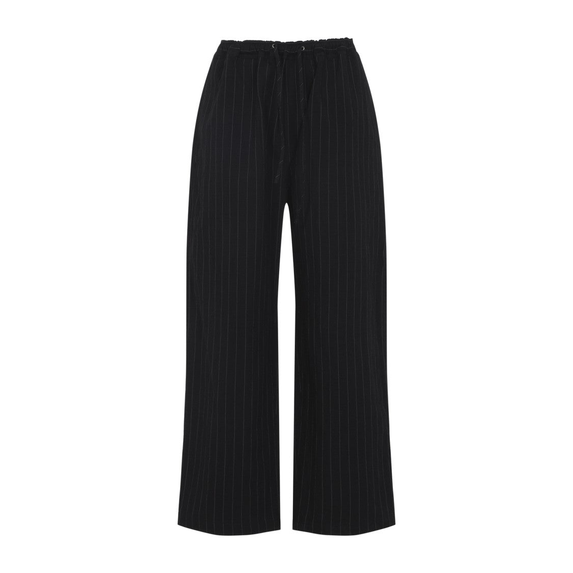 Studio Nicholson Sonny Black Cotton And Linen Pants
