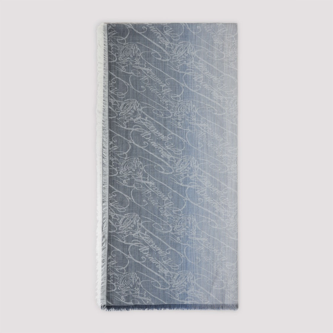 Berluti Light Blue Wool And Silk Scarf