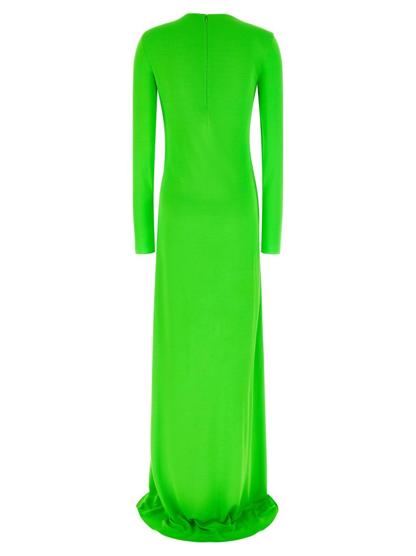 Tom Ford 'Long Sleeve Slash Front Evening' Dress