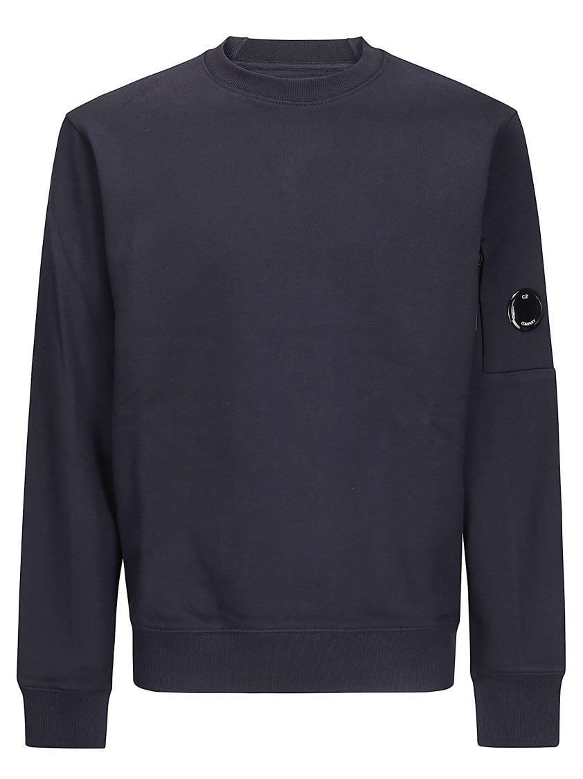 C.P. Company Crew Neck Sweatshirt In Diagonal Raised Fleece