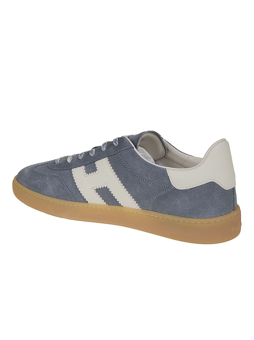 Hogan Textured Calfskin Sneakers With Amber Sole