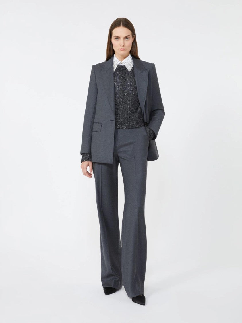Max Mara Knit Sweater With Cable Patterns