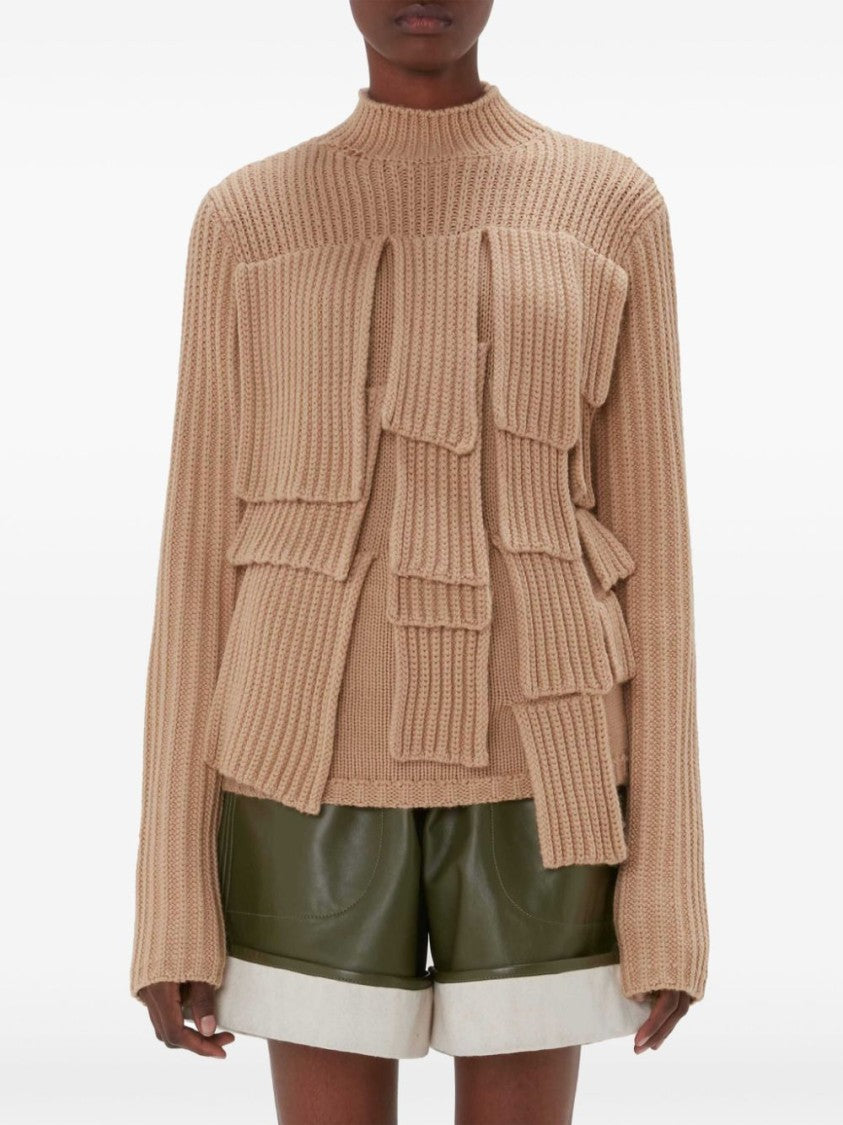 J. W. Anderson Panelled Ribbed Jumper