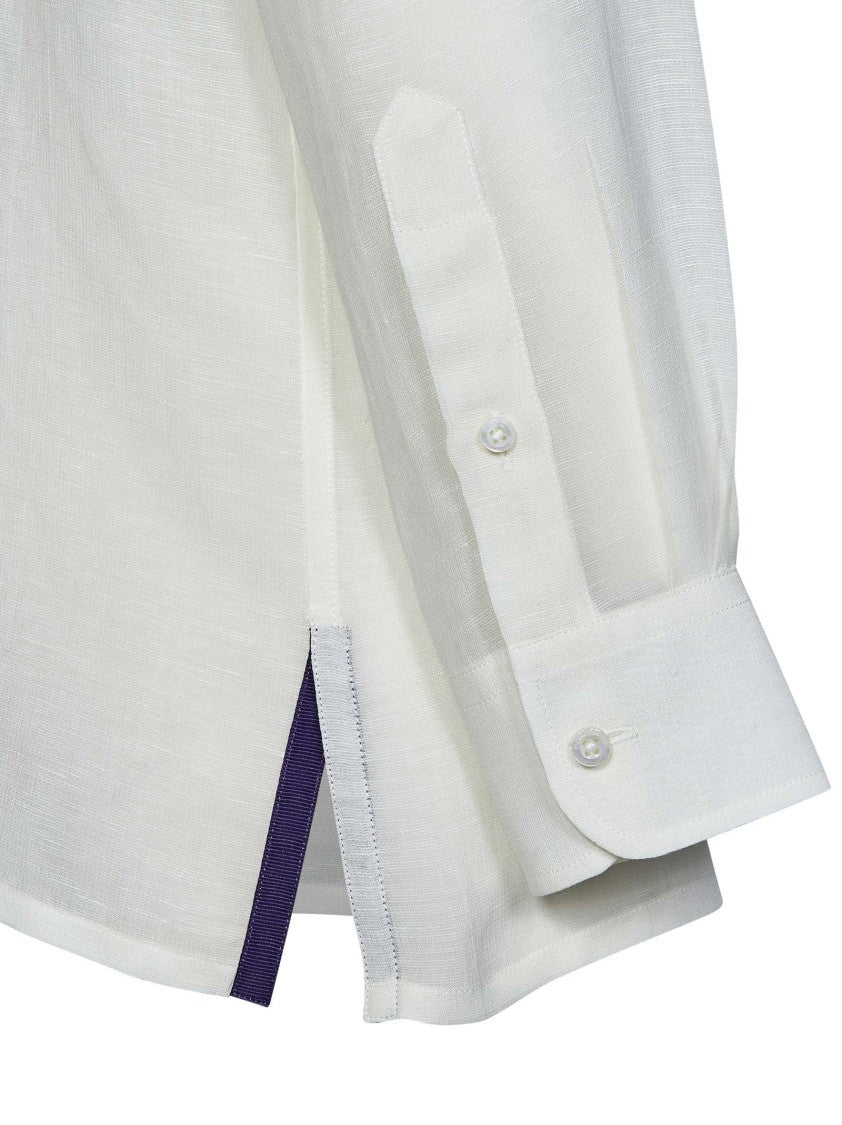 Polo Ralph Lauren Relaxed-Fit White Shirt With Stylish Slits