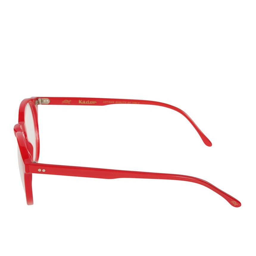 Kador Chyli Bold Round Frame Red Eyeglasses With Glossy Finish