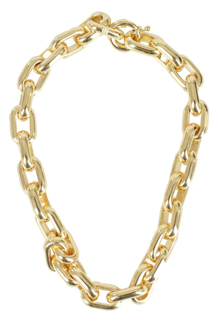 Federica Tosi Ella Gold-Plated Brass Elongated Link Necklace