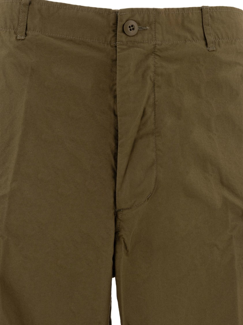 Beams Plus Mid-Rise Cargo Trousers With Adjustable Drawstrings
