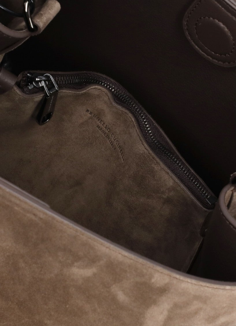 Brunello Cucinelli Precious Bands Shoulder Bag