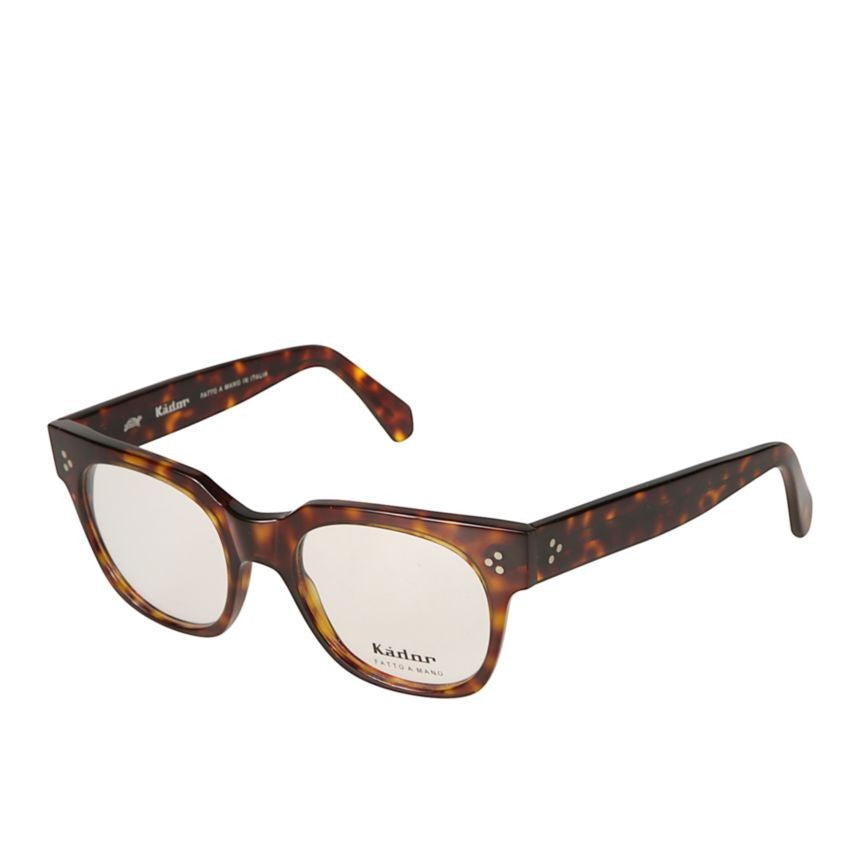Kador Hampton Classic Tortoiseshell Eyeglasses With Silver Dot Accents