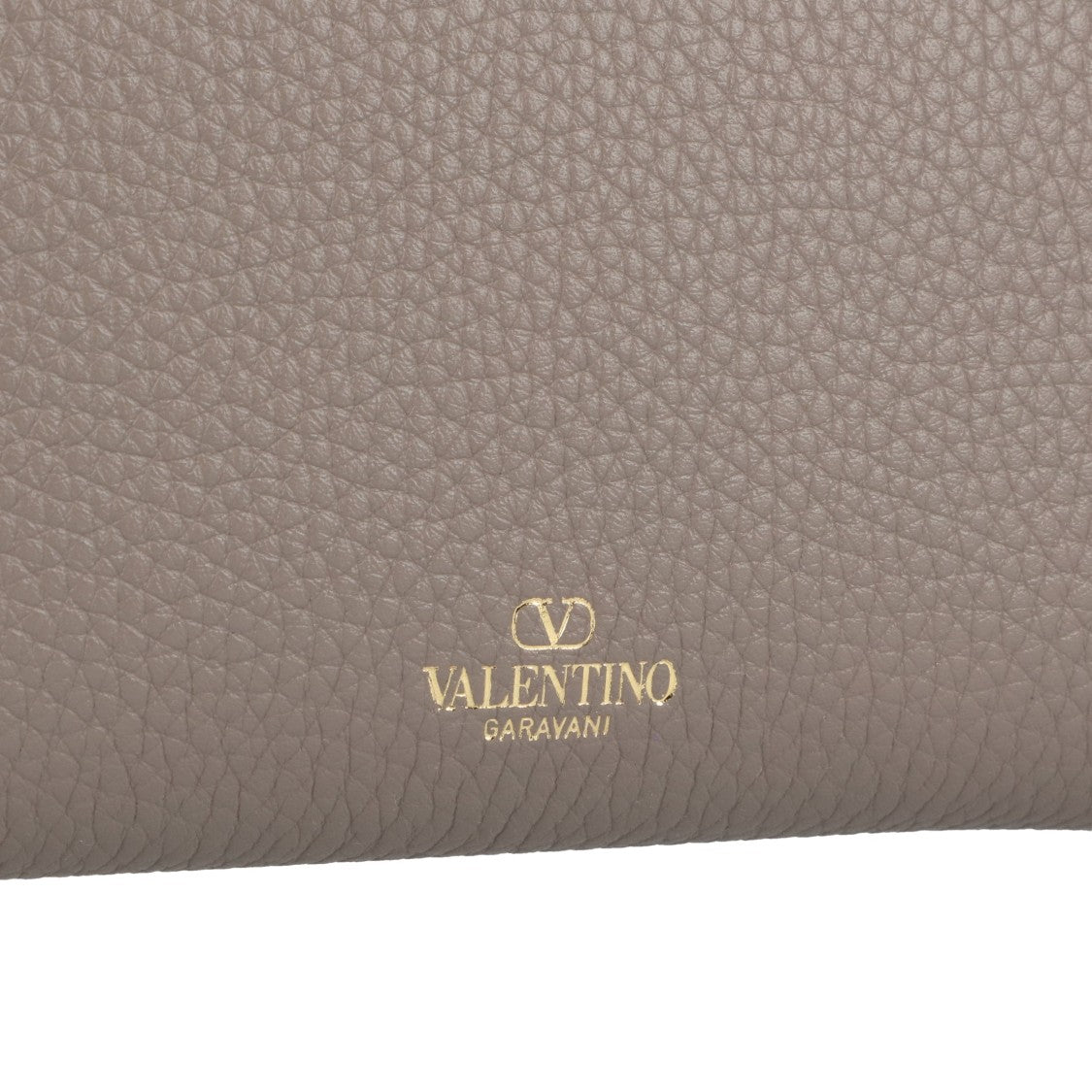 Valentino Rockstud Grey Leather Wallet