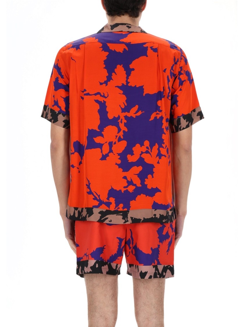 Dries Van Noten Multicolor Carlton Abstract Floral Viscose Shirt