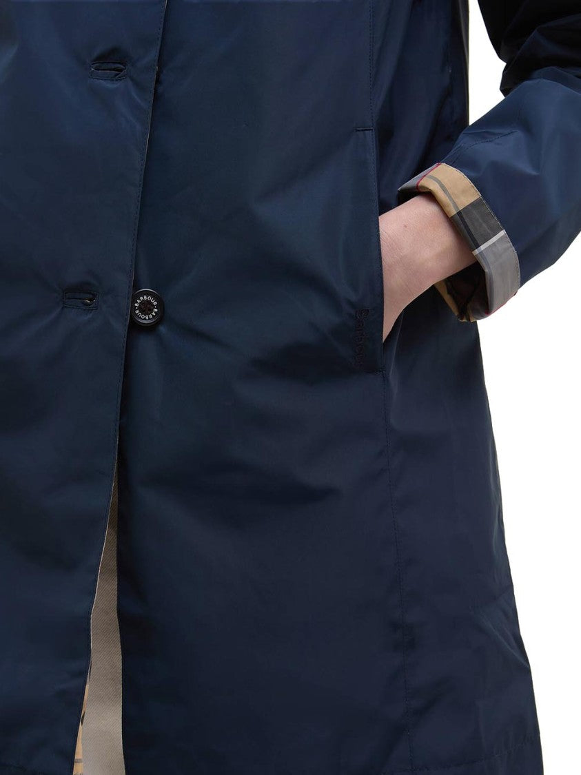 Barbour Babbity Showerproof Coat With Classic Button-Up Design