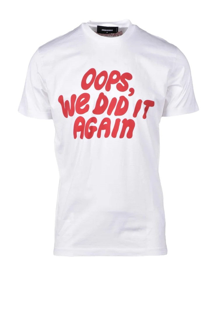 Dsquared2 White Cotton T-Shirt
