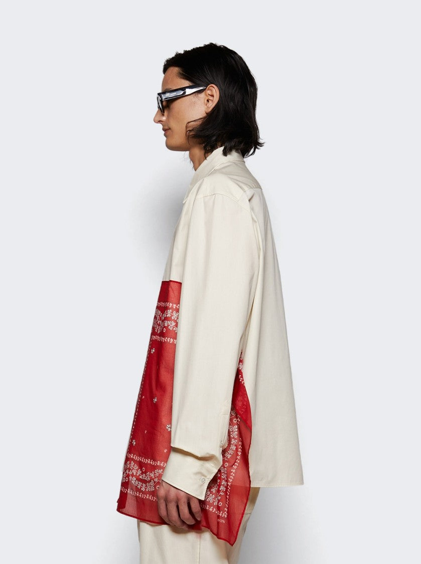 Lanvin Rateau Bandana Boxy Shirt - Off White
