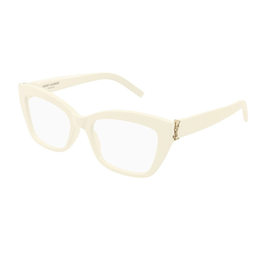 Saint Laurent Ivory Sl M117 Monogram Acetate Geometric Sunglasses