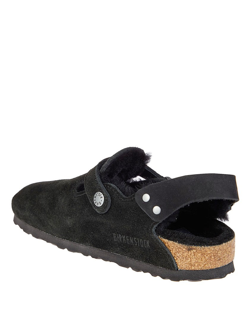 Birkenstock Tokio Sherling Suede Leather Shoes