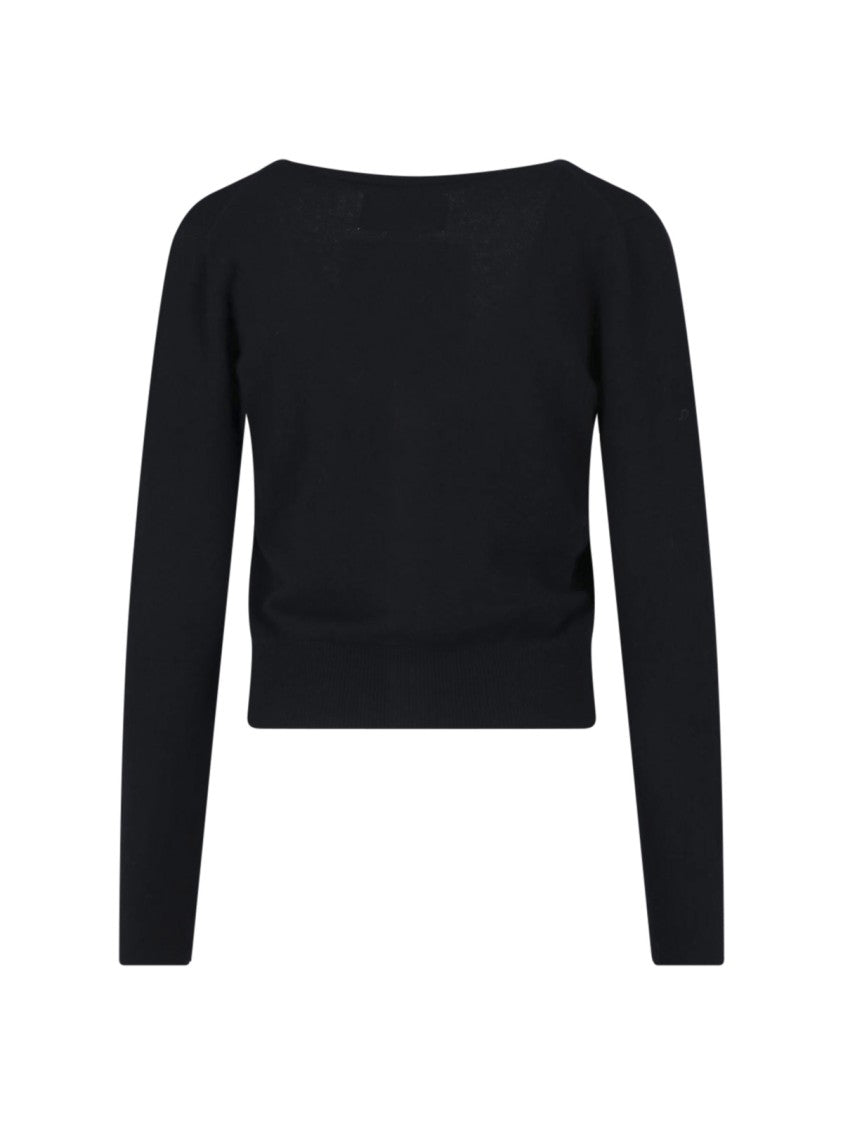 Extreme Cashmere Black Dorothea Round-Neck Cashmere Zip Cardigan