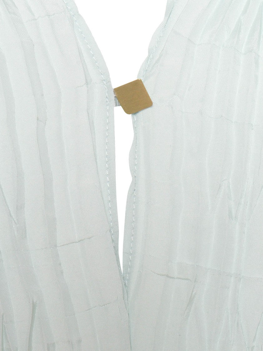 Forte Forte Plissé Ecoviscose Sleeveless Top With Decorative Closure