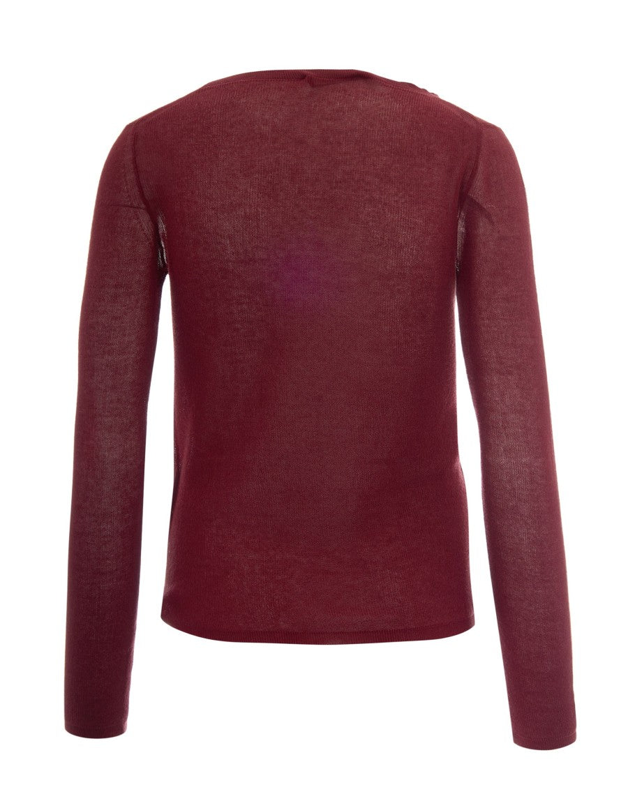 Max Mara Fitted Ballerina-Style Knit Top With Delicate Corn Stitch