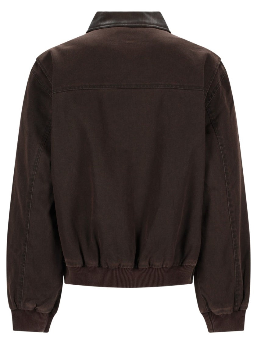 Represent Trucker Brown Rich Wavy Bomber Jacket