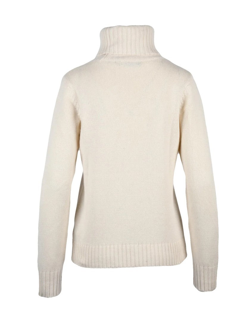 Lauren Ralph Lauren High Neck Sweater With Raised Embroidery Detail