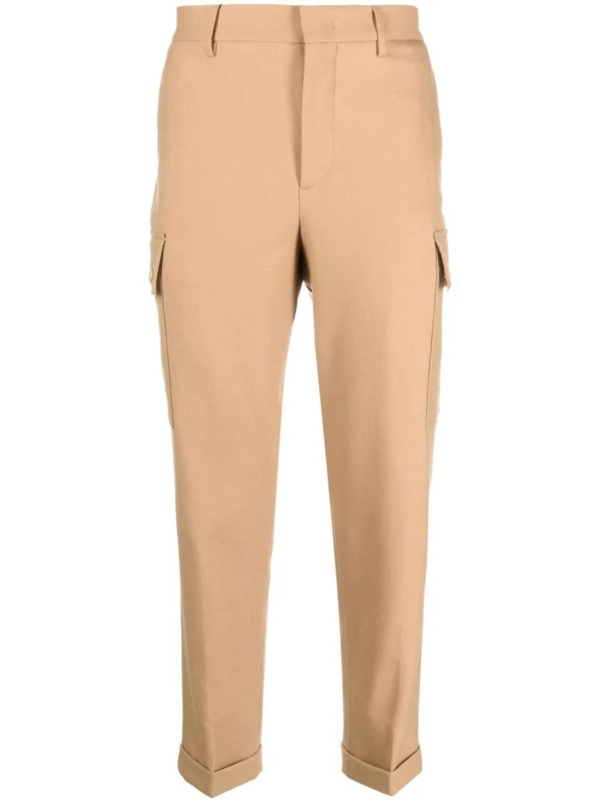 Etro Tailored Fit Casual Trousers With Embroidered Detail
